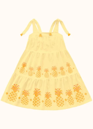 Fakini Kids - Vestido Amarelo - FAKINI KIDS
