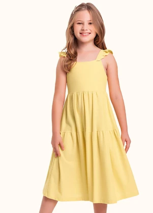 Fakini Kids - Vestido Amarelo - FAKINI KIDS