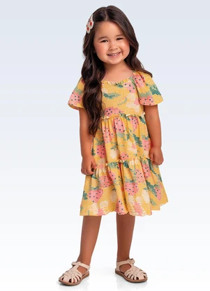 Fakini Kids - Vestido Amarelo - FAKINI KIDS