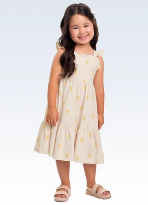 Fakini Kids - Vestido Amarelo - FAKINI KIDS