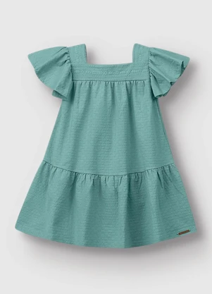 Carinhoso - Vestido Amplo Azul Turquesa - CARINHOSO