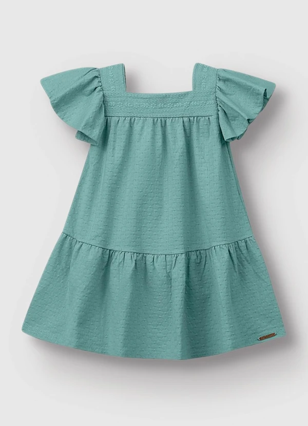 Carinhoso - Vestido Amplo Azul Turquesa 2