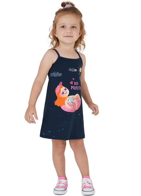 Malwee Kids - Vestido Amplo Dia Perfeito Azul Marinho 2
