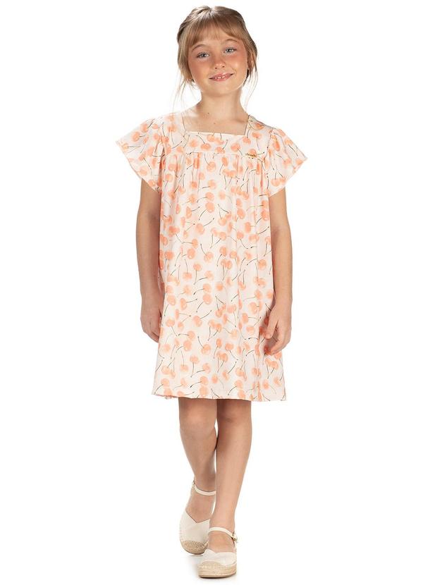 Amada - Vestido Amplo em Crepe Sublimado Nude