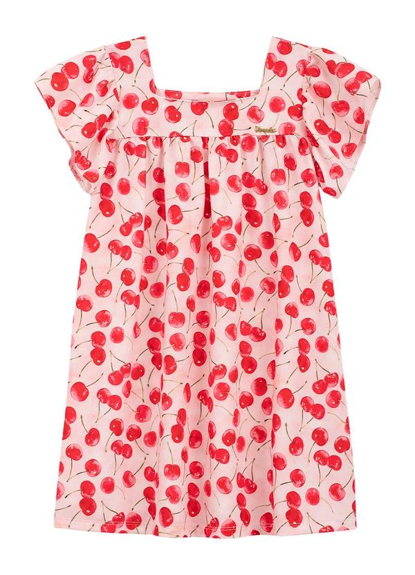 Amada - Vestido Amplo em Crepe Sublimado Vermelho