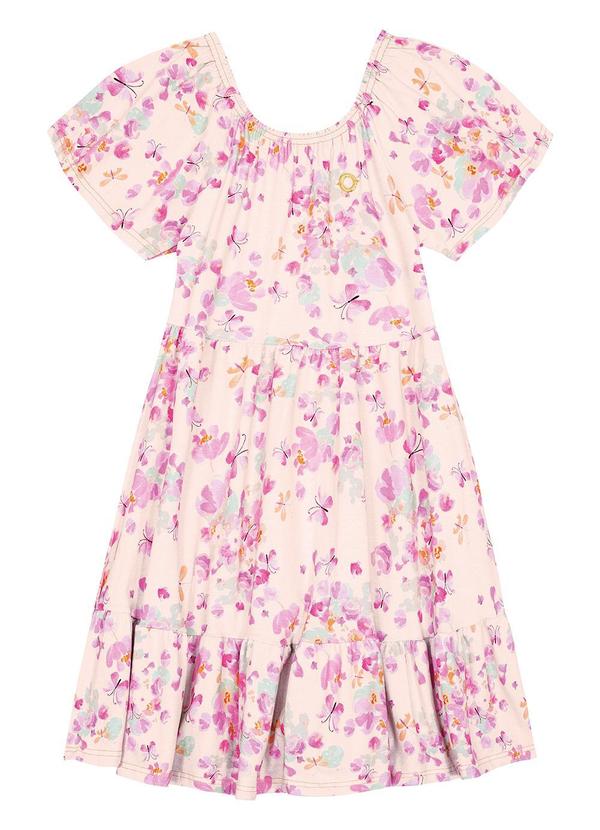 Carinhoso - Vestido Amplo Floral Rosa