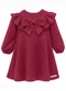 Carinhoso - Vestido Amplo Texturizado Bordô - variação: Bordô