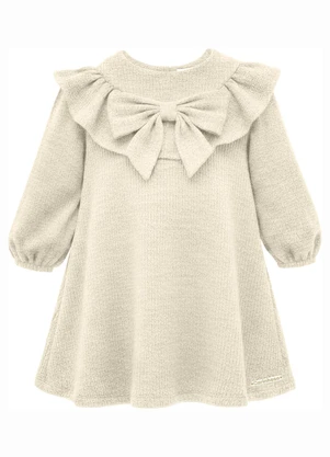 Carinhoso - Vestido Amplo Texturizado Off White - CARINHOSO