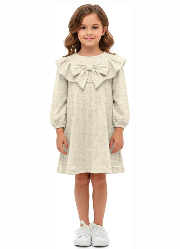 Carinhoso - Vestido Amplo Texturizado Off White