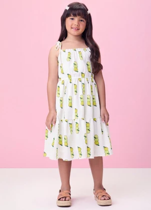Momi - Vestido Anarrugado de Maçã Verde - MOMI