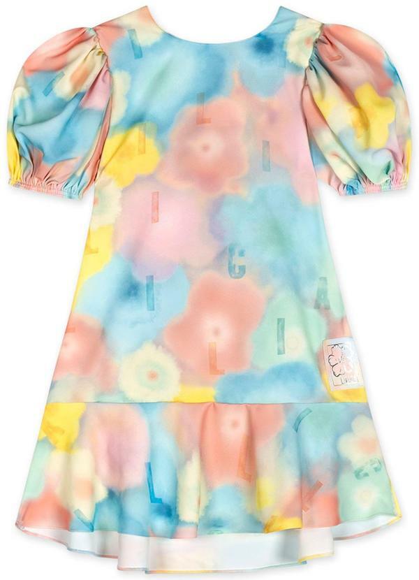 Lilica Ripilica - Vestido Aquarela Menina Azul