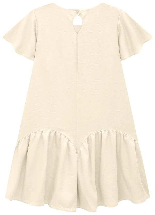 Carinhoso - Vestido Areia Curto em Lurex 3