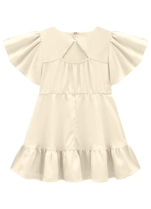 Carinhoso - Vestido Areia Marias em Lurex - CARINHOSO