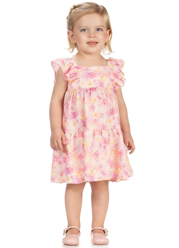 Amada - Vestido Avulso em Malha Mimo Sublimado Rosa