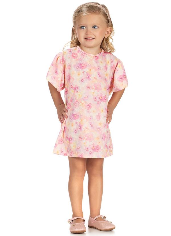 Amada - Vestido Avulso em Malha Mimo Sublimado Rosa 1