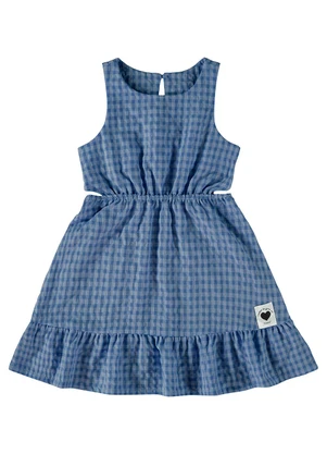 Malwee Kids - Vestido Azul Pastel Godê Cut Out - MALWEE KIDS