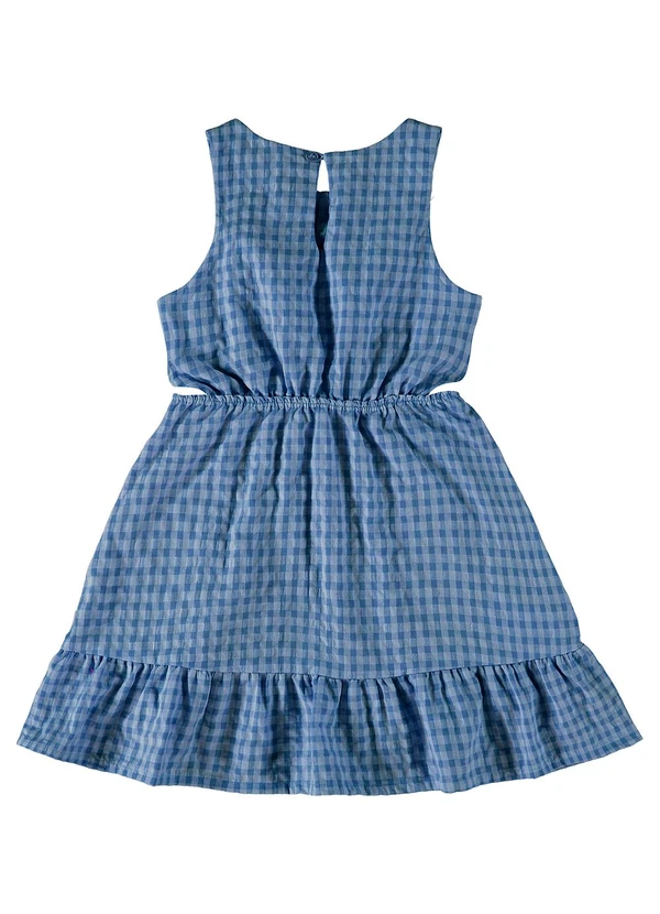 Malwee Kids - Vestido Azul Pastel Godê Cut Out 3