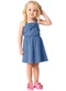 Malwee Kids - Vestido Rosa Godê Vichy em Anarruga - variação: Azul Pastel