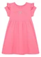 Duduka - Vestido Estampa Rotativa Flores sem Mangas Bege - variação: Rosa