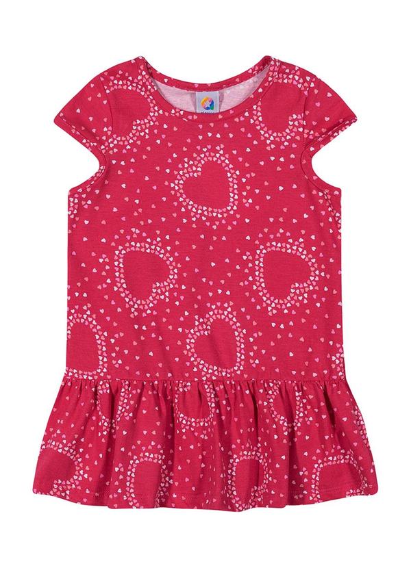 Alenice - Vestido Babado Menina Rosa 