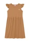Duduka - Vestido  Estampa Flores com Amarração  Bege - variação: Bege