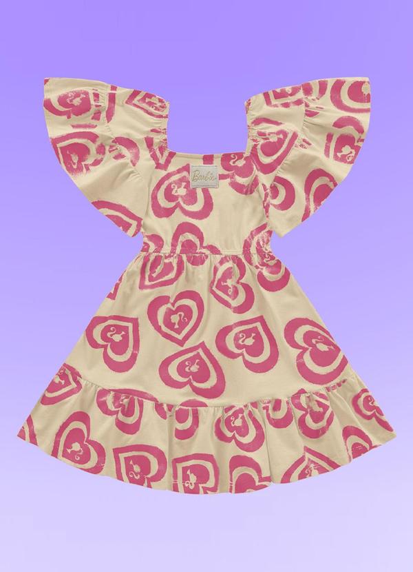 Fakini Kids - Vestido Barbie Bege