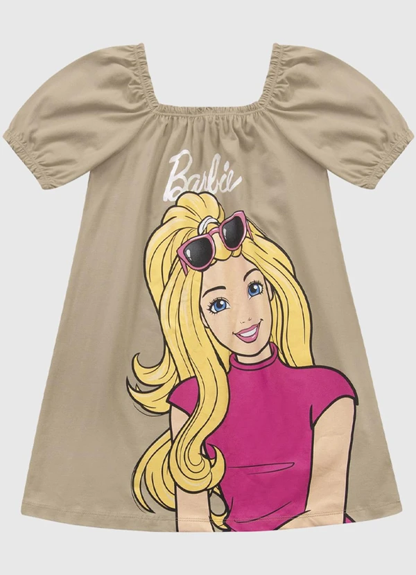 Fakini Kids - Vestido Barbie Bege 3