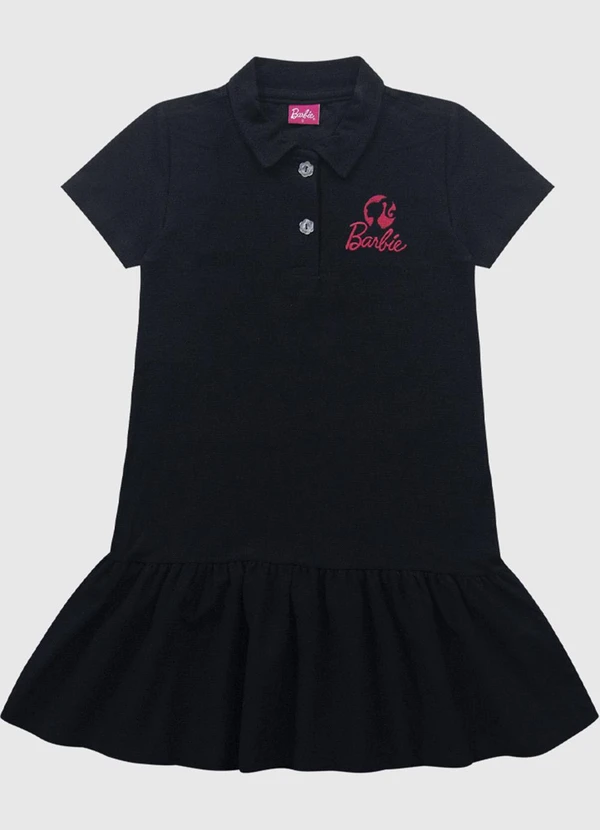 Fakini Kids - Vestido Barbie Preto 3