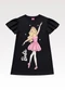Fakini Kids - Vestido Barbie Bege - variação: Preto