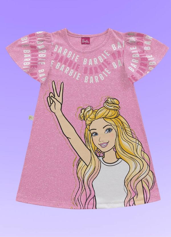 Fakini Kids - Vestido Barbie Rosa