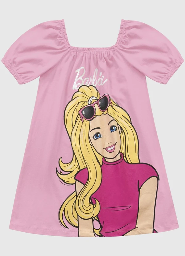 Fakini Kids - Vestido Barbie Rosa