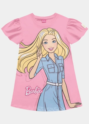 Fakini Kids - Vestido Barbie Rosa - FAKINI KIDS