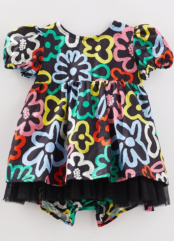 Fábula - Vestido Bebê Blu Preto