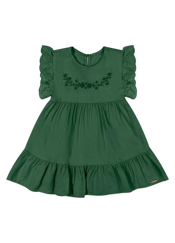 Colorittá - Vestido Bebê Bordado Floral Colorittá Verde 4