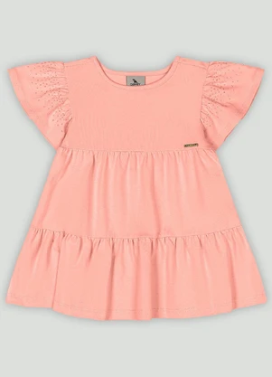 Vestido Bebê com Strass Quimby Rosa - QUIMBY