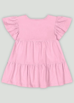 Vestido Bebê com Strass Quimby Rosa - QUIMBY