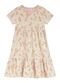 Duduka - Vestido Bebê Estampa Rotativa Folhas  Bege - variação: Bege