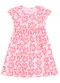 Duduka - Vestido Bebê Estampa com Fita na Cintura  Bege - variação: Rosa