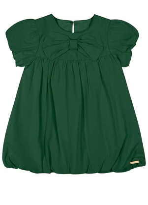 Colorittá - Vestido Bebê Menina Balonê Laço Verde - COLORITTÁ