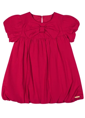 Colorittá - Vestido Bebê Menina Balonê Laço Vermelho - COLORITTÁ