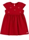 Colorittá - Vestido Bebê Menina Bordado Flores Vermelho - variação: Vermelho