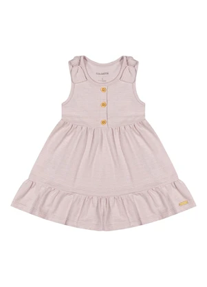 Vestido Bebê Menina Botões Colorittá (Rosa) - COLORITTÁ