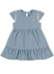 Colorittá - Vestido Bebê Menina com Textura Azul - variação: Azul