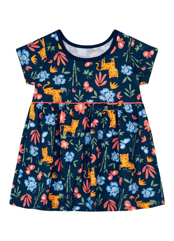 Brandili Baby - Vestido Bebê Menina Estampado Baby Azul 1