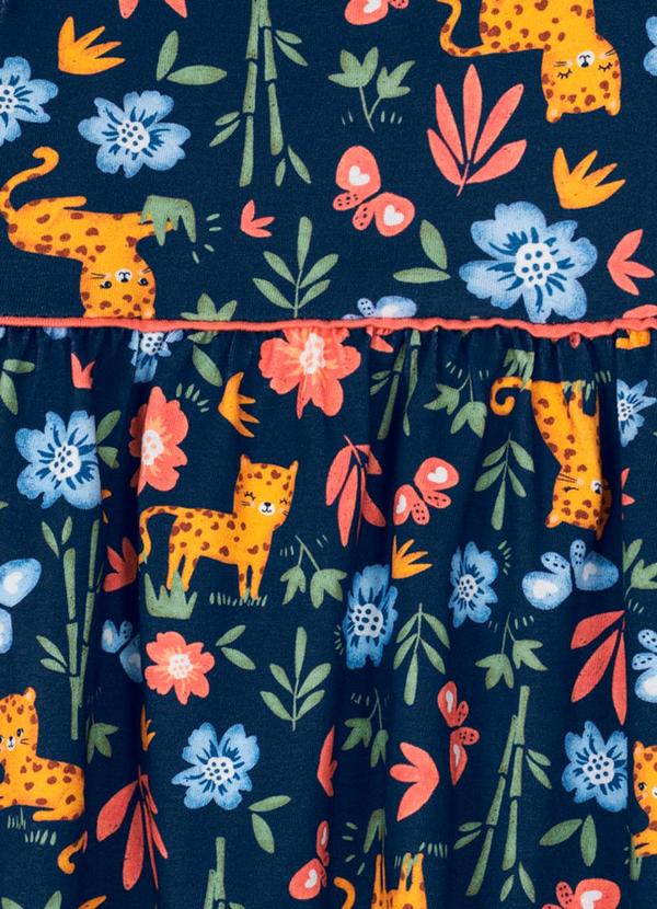 Brandili Baby - Vestido Bebê Menina Estampado Baby Azul 2