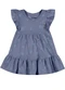 Colorittá - Vestido Bebê Menina Floral Canelado Azul - variação: Azul