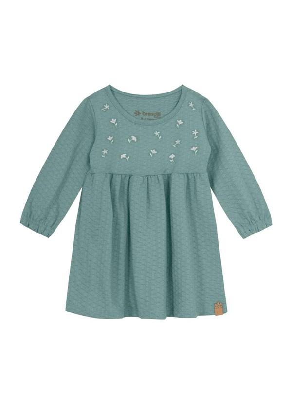 Brandili Baby - Vestido Bebê Menina Floral Verde