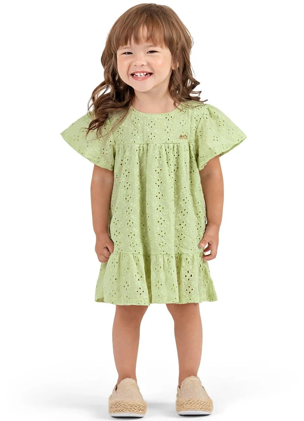 Colorittá Vestido Bebê Menina Laise Colorittá Verde