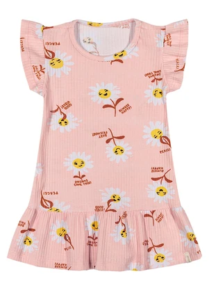 Elian - Vestido Bebê Menina Margaridas Rosa - ELIAN