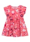Elian - Vestido Bebê Menina Meia Malha Bichinhos Azul - variação: Rosa